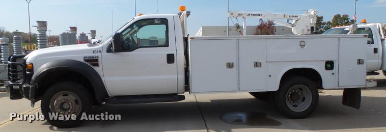 image for item DA3781 2008 Ford F550 Super Duty XL service truck with crane