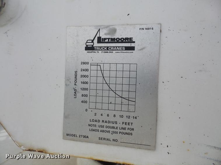 image for item DA3806 2008 Ford F550 service truck with crane