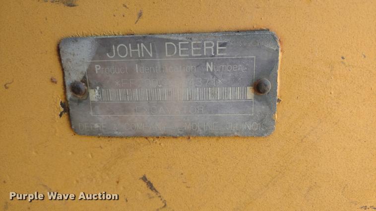 image for item DA4367 2003 John Deere 200C LC excavator