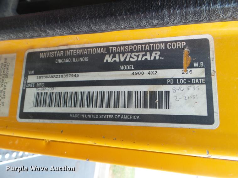 image for item DA5034 2001 International 4900 dump truck