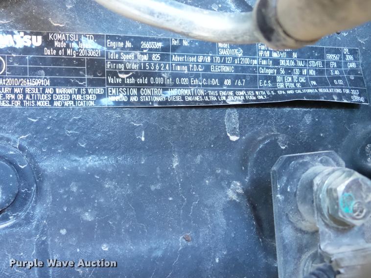 image for item DA8999 2014 Komatsu WA320-7 wheel loader