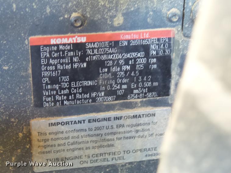 image for item DB1752 2008 Komatsu WA200 wheel loader