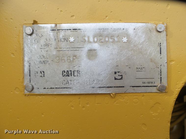 image for item DB3636 1996 Caterpillar 966F Series II wheel loader