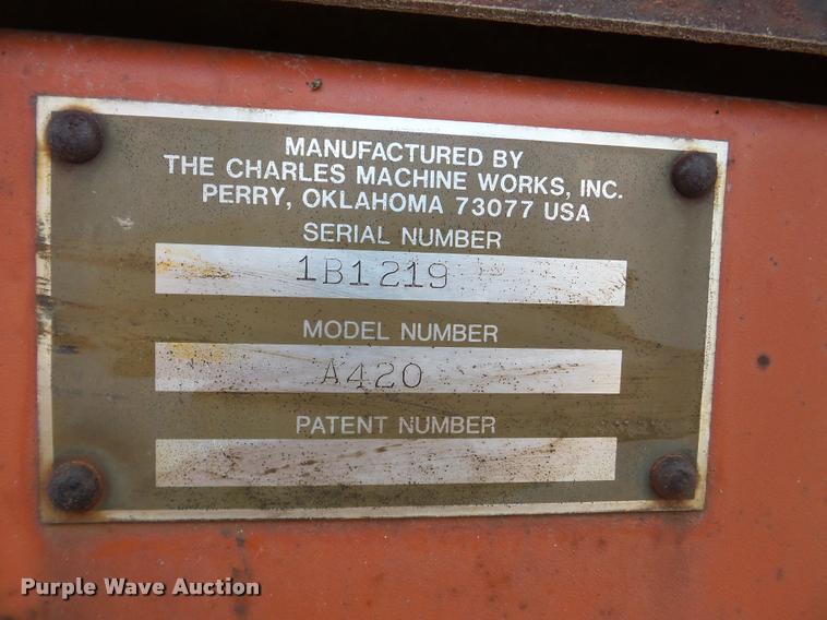 image for item DB5264 1987 Ditch Witch 4010D trencher