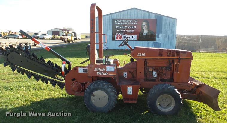 image for item DB5294 1998 Ditch Witch 3610 trencher
