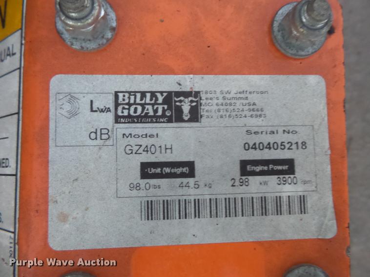 image for item DC9503 Billy Goat G2401H crack cleaner