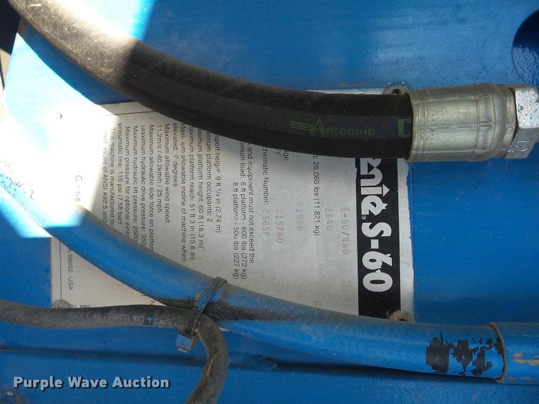 image for item J1594 1998 Genie S60 boom lift