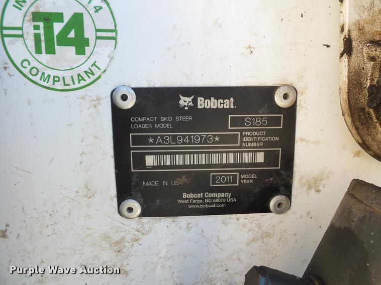 image for item J1606 2011 Bobcat S185 skid steer