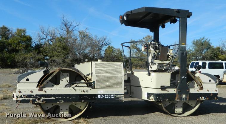 image for item J5065 2002 Ingersoll Rand DD130HF double drum vibratory roller