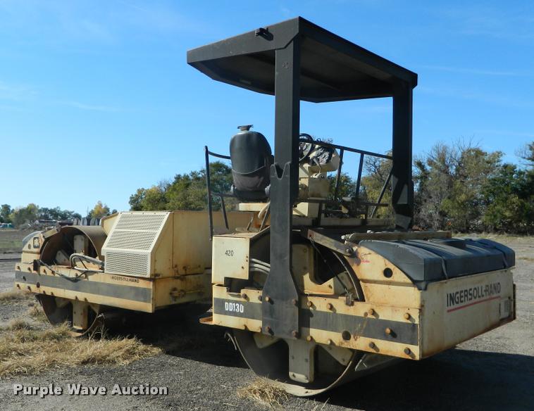 image for item J5066 1999 Ingersoll Rand DD130 double drum vibratory roller