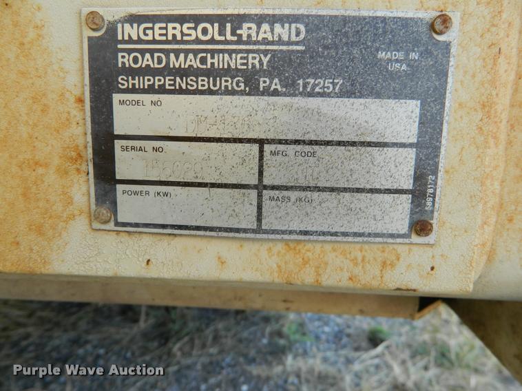 image for item J5066 1999 Ingersoll Rand DD130 double drum vibratory roller