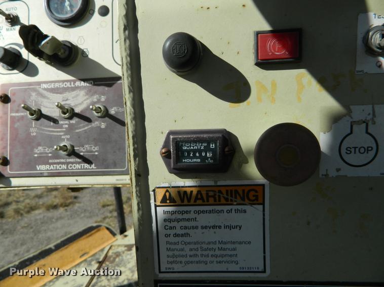 image for item J5067 2001 Ingersoll Rand DD110HF double drum vibratory roller