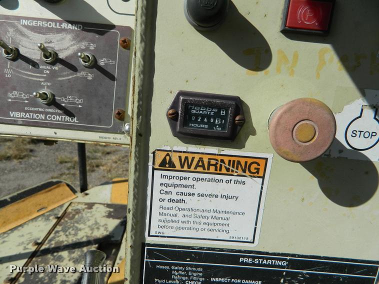 image for item J5067 2001 Ingersoll Rand DD110HF double drum vibratory roller