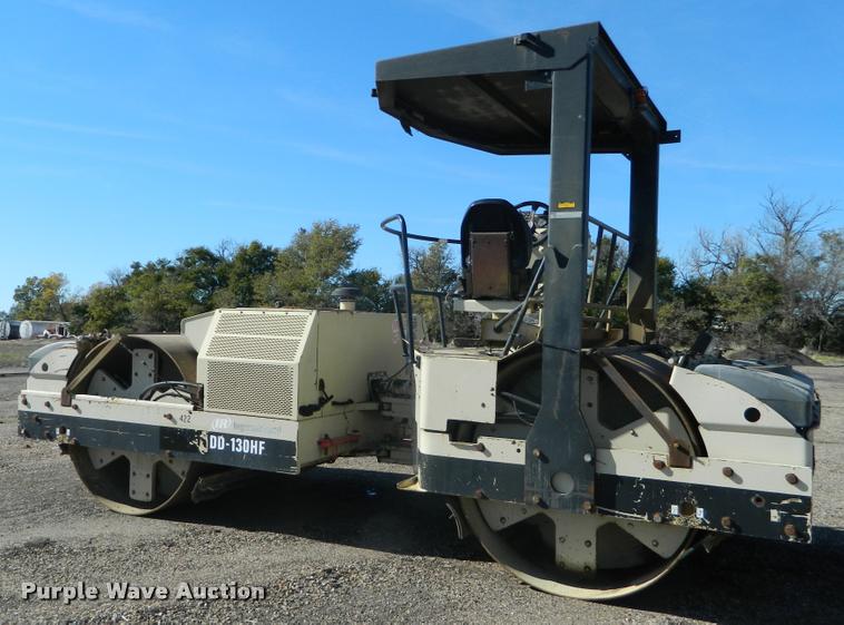 image for item J5069 2002 Ingersoll Rand DD130HF double drum vibratory roller