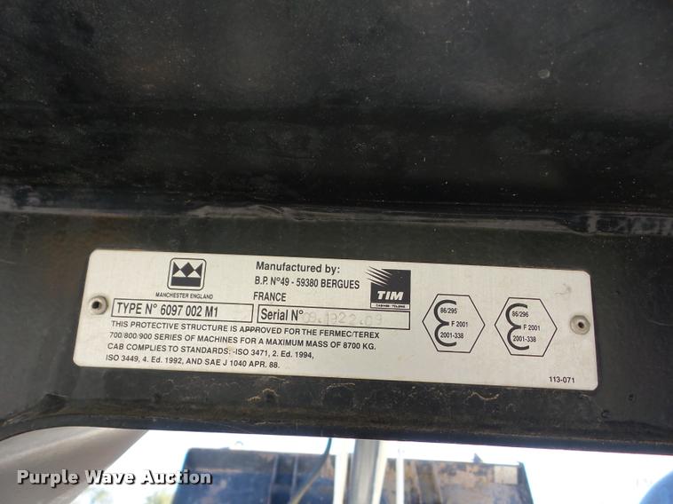 image for item J8712 2009 Terex 860B backhoe