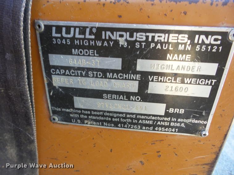 image for item J8713 Lull 644B-37 telehandler