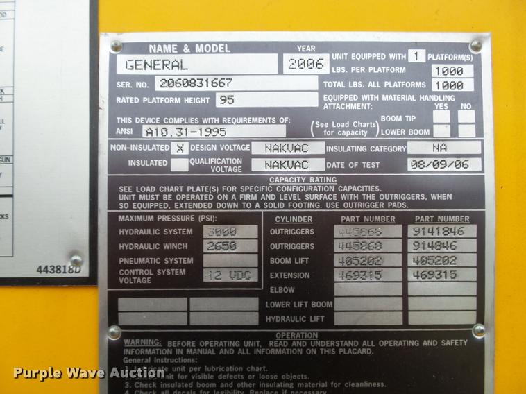 image for item K1026 2007 Freightliner Business Class M2  digger derrick truck