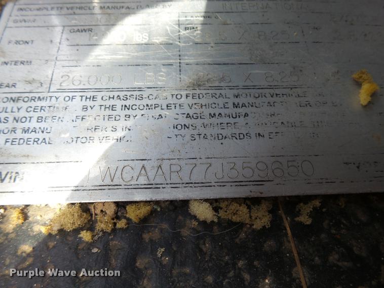 image for item K3087 2007 International 7400 refuse truck