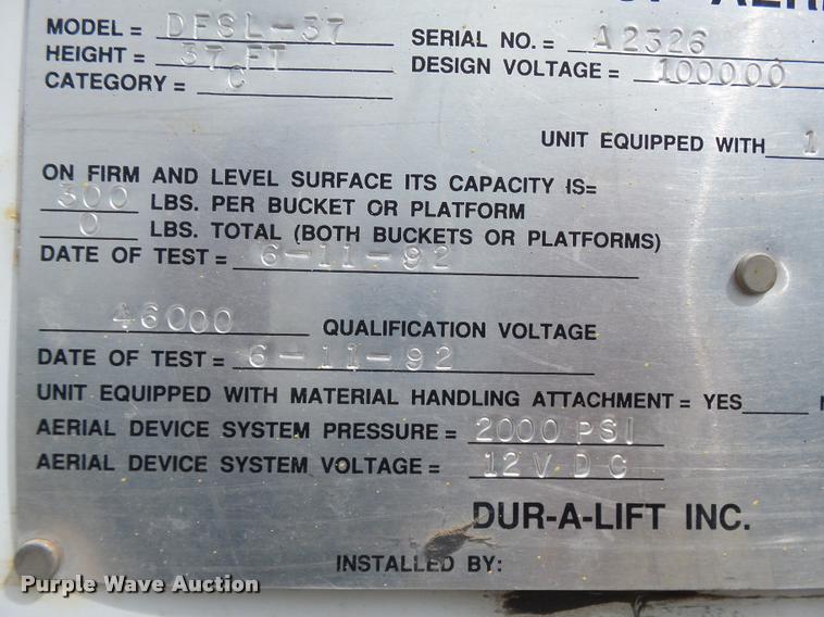 image for item K3088 Dur-a-lift DFSL-37 bucket attachment