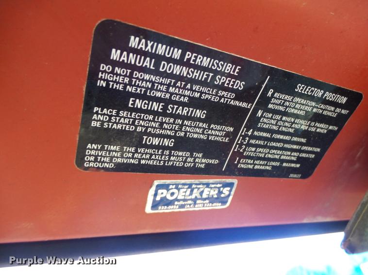 image for item K5556 1987 GMC C7D042 dump flatbed truck