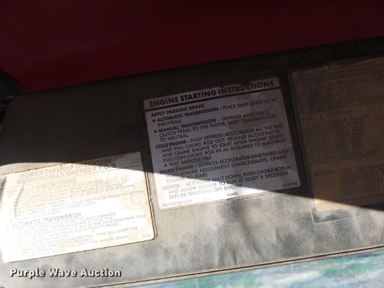 image for item K5556 1987 GMC C7D042 dump flatbed truck