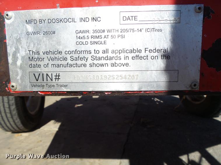 image for item K5586 2003 Dosko 510SD wood chipper