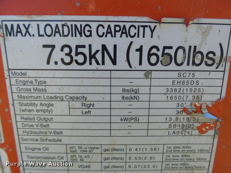 image for item K5587 2014 Canycom SC75 concrete buggy