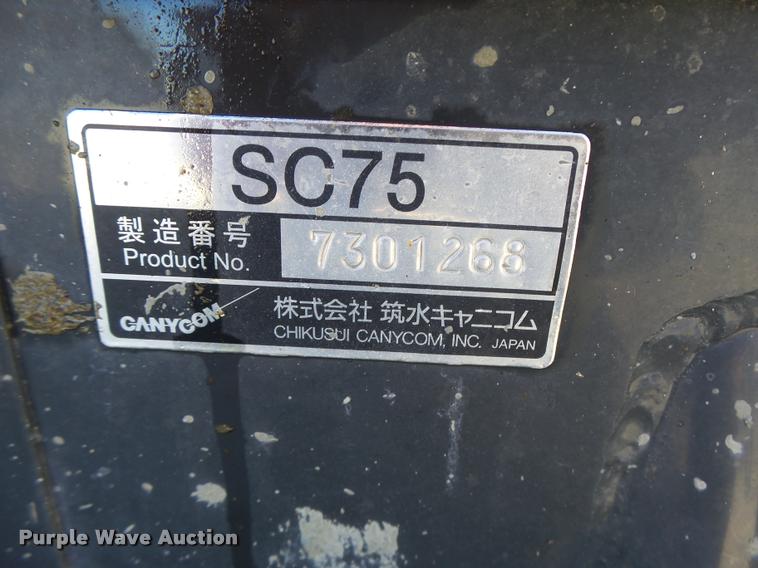 image for item K5587 2014 Canycom SC75 concrete buggy