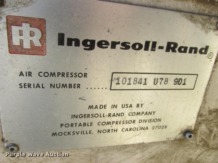image for item K6221 Ingersoll Rand 100 air compressor