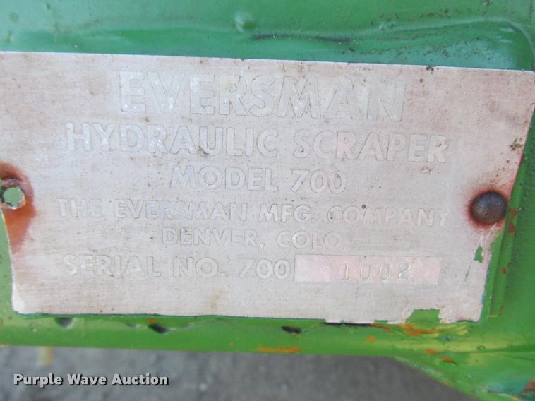 image for item K6227 Eversman 700 conventional scraper