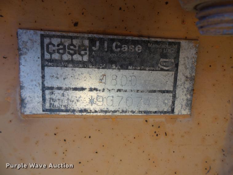 image for item L3572 1983 Case 480D landscape tractor