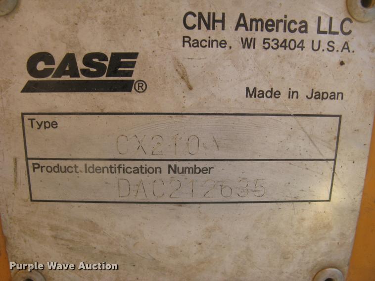 image for item L3906 2006 Case CX210 excavator