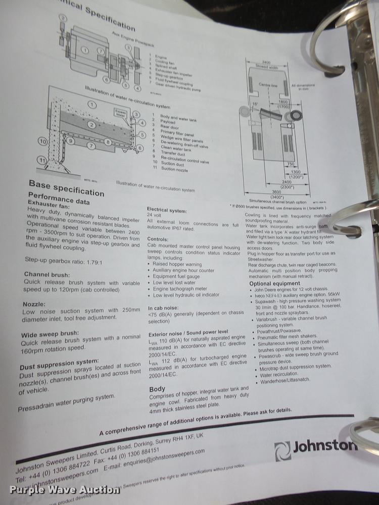 image for item L4114 2007 Freightliner FC80 street sweeper truck