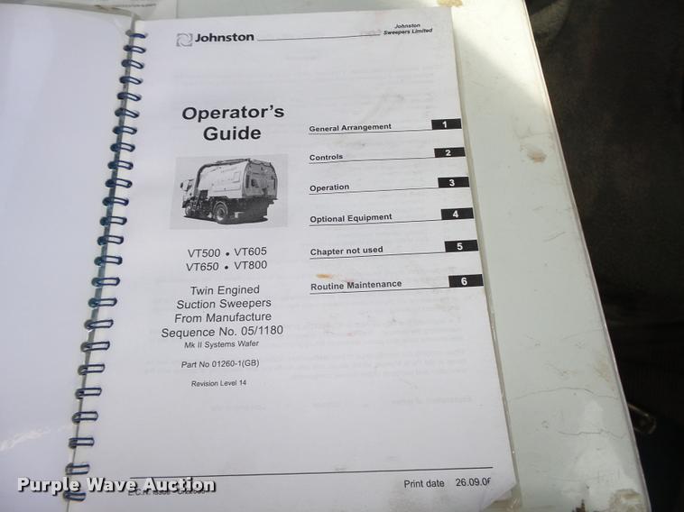 image for item L4114 2007 Freightliner FC80 street sweeper truck