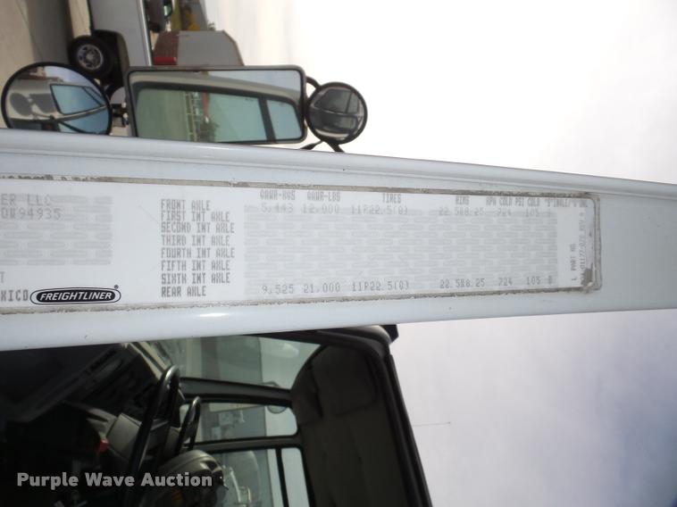 image for item L4114 2007 Freightliner FC80 street sweeper truck