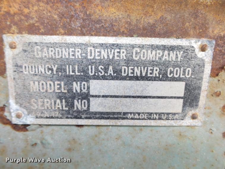image for item L4188 1972 Gardner Denver 150 Rota Screw air compressor