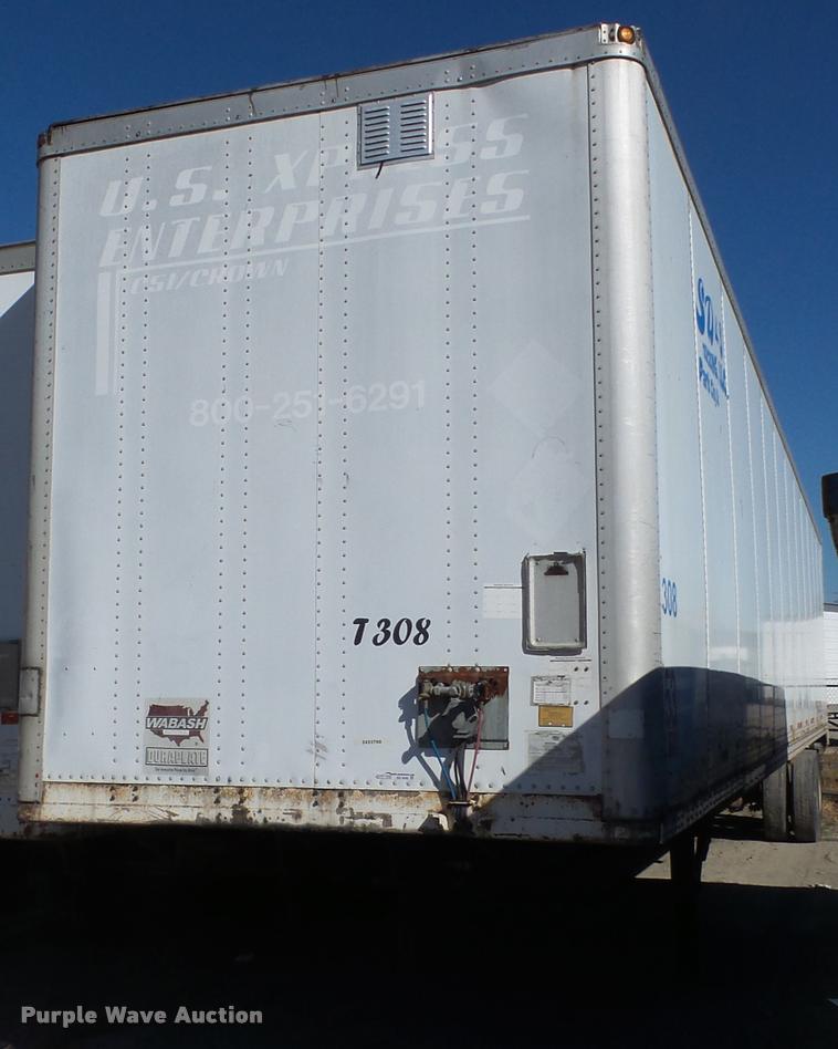 image for item BG9590 1999 Wabash Duraplate dry van trailer