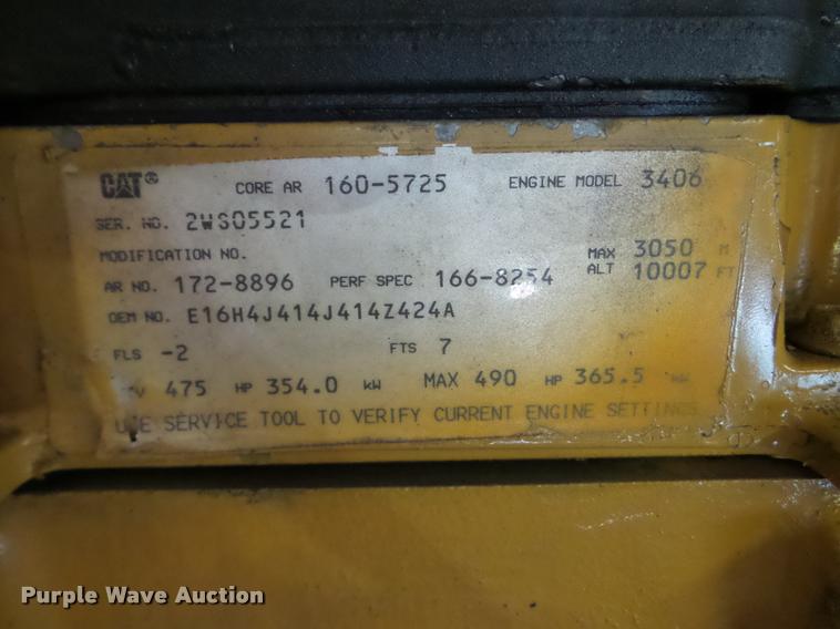 image for item DA2977 Caterpillar 3406E 14.6L six cylinder turbo diesel engine