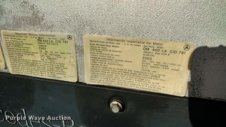 image for item DA4405 2003 Mercedes Benz 781 C.I.D. six cylinder diesel engine