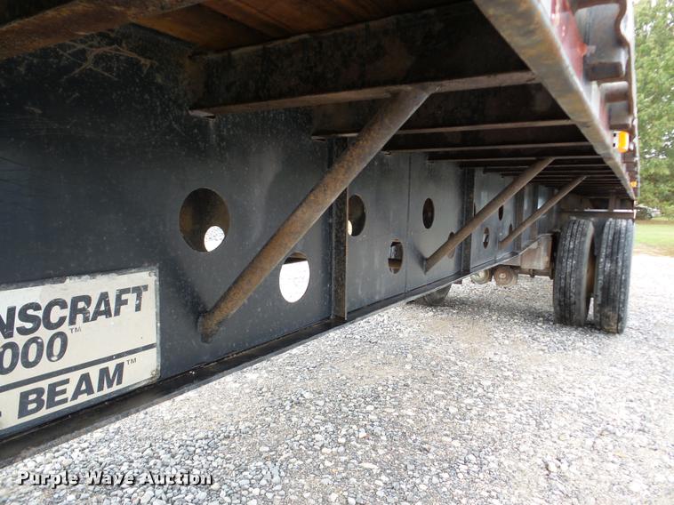 image for item DA8983 1995 Transcraft TL2000 W2 flatbed trailer