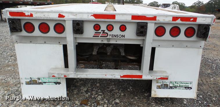 image for item DA8985 1995 Benson flatbed trailer