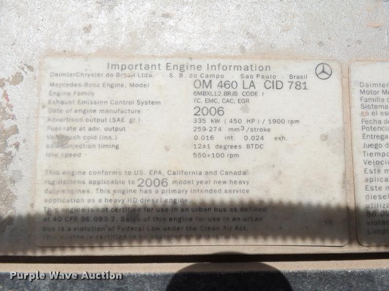 image for item DB4575 2007 Freightliner Columbia semi truck