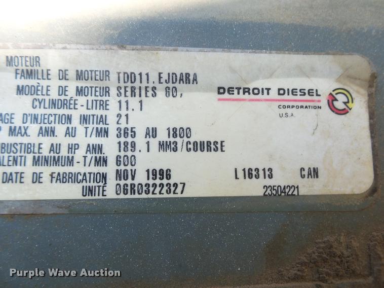 image for item K1038 1997 Freightliner FLD truck cab and chassis