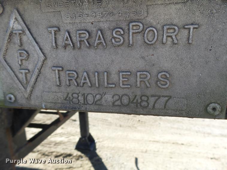 image for item K5583 1997 Tarasport drop deck trailer
