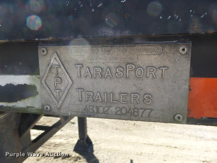 image for item K5583 1997 Tarasport drop deck trailer