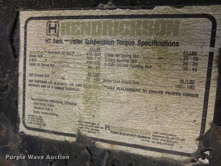 image for item K5583 1997 Tarasport drop deck trailer