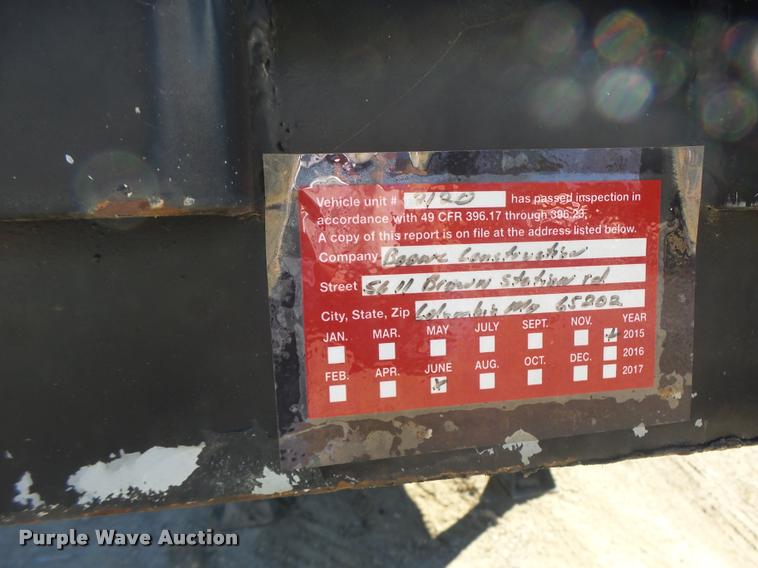 image for item K5583 1997 Tarasport drop deck trailer