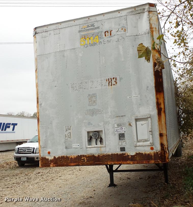 image for item L3561 1984 Brae GSVW-Z-454 dry van trailer