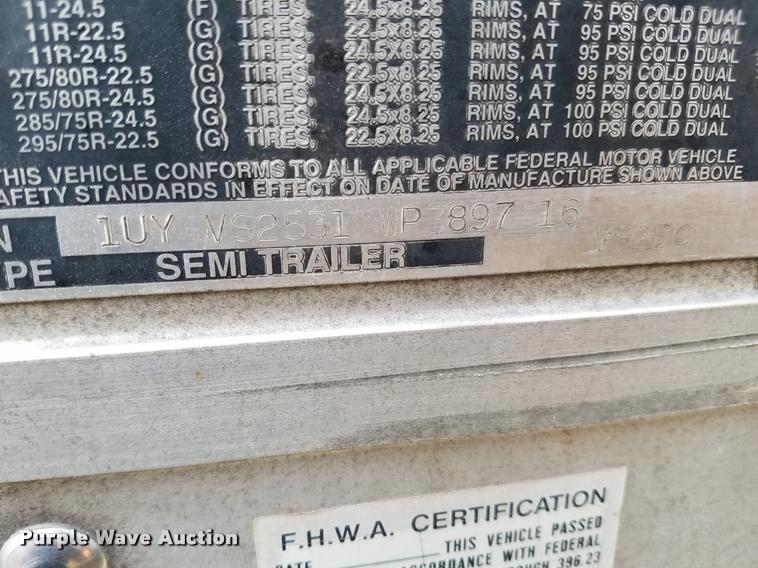 image for item L3563 1998 Utility Trailers U52DC dry van trailer