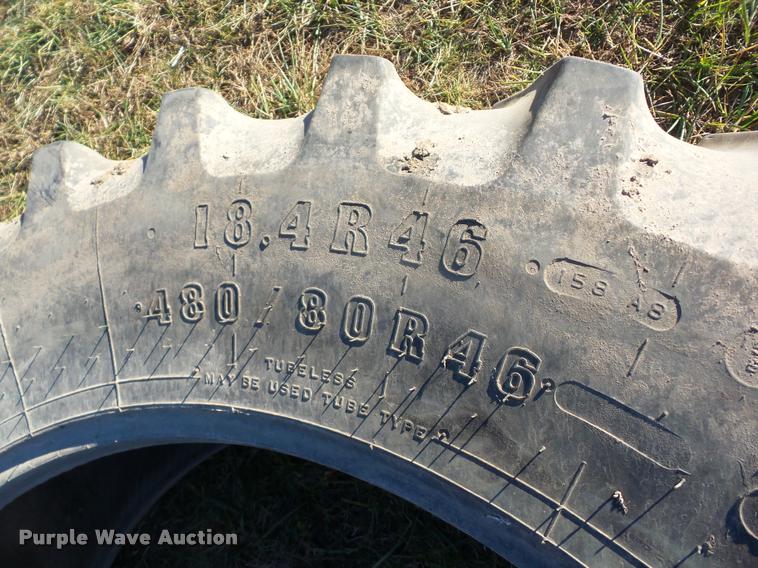 image for item AG9312 (3) Firestone Radial All Traction 18.4R46 tires